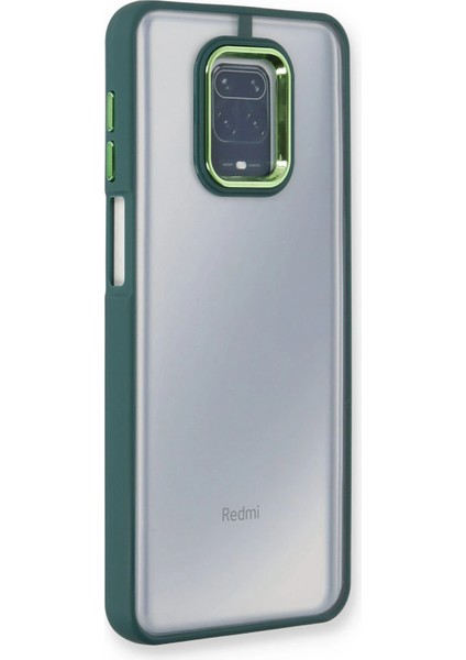 Xiaomi Redmi Note 9 Pro Kılıf Dora Kapak - Haki Yeşil Drstr