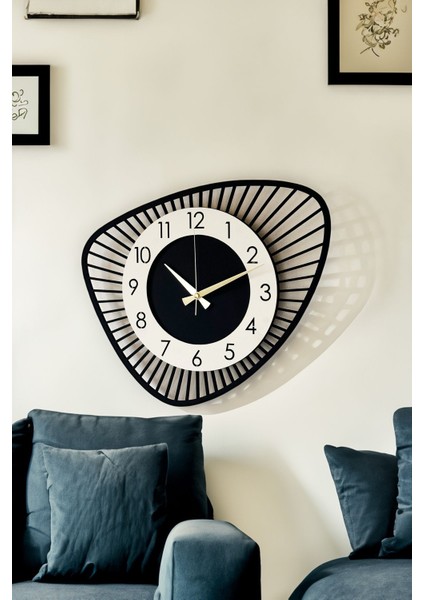 Modern Ahşap Duvar Saati, 48 Cm, Şık ve Fonksiyonel Tasarım indirimleri