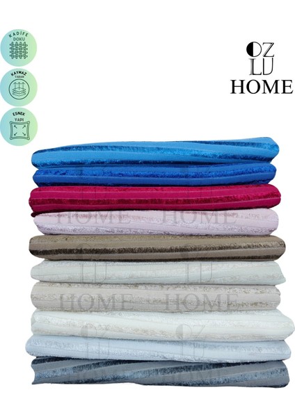 Kolkapatan Pamuklu Koltuk - Çekyat Örtüsü 170X320 Alaca Saksmavi Kaydırmaz Koltuk Şalı fırsatları