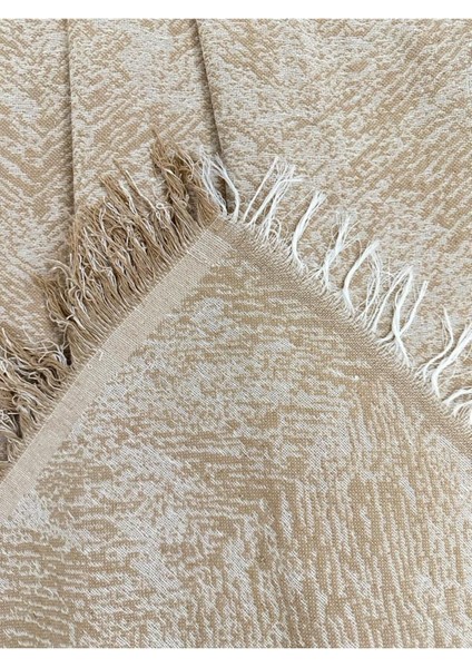 Kolkapatan Pamuklu Koltuk - Çekyat Örtüsü 170X320 Alaca Bej Kaydırmaz Koltuk Şalı modelleri