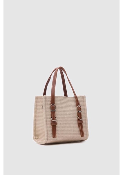 Wolf Hasır Kemer Detaylı Çapraz Çanta Bej fiyatları