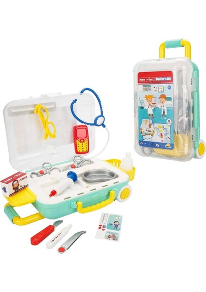 Nessiworld Junior Doc. Çekçekli Bavul Doktor Seti 18 Parça