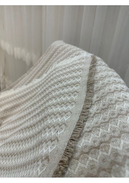Pamuklu Zikzak Desen Yeni Nesil Koltuk Örtüsü