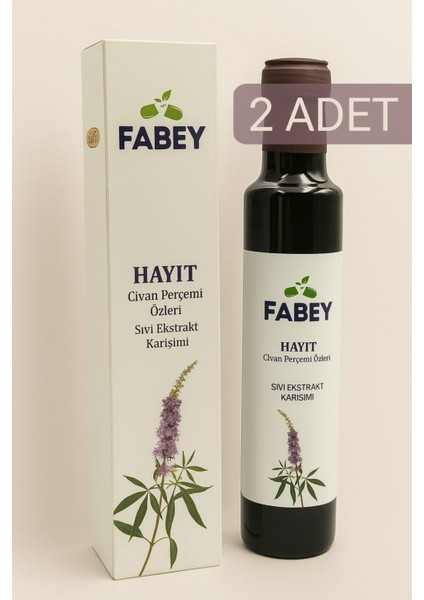 Hayıt & Civan Perçemi Özleri Sıvı Ekstrakt Karışımı 250ML x 2 Adet