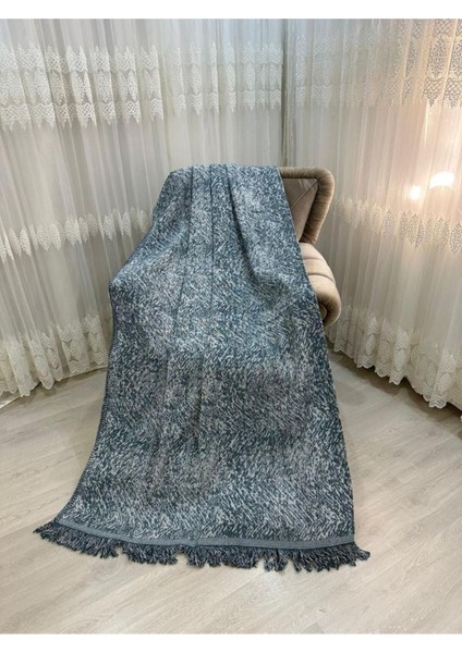 Lüks Pamuklu Koltuk-Çekyat Örtüsü Turkuaz Rengi 170X220 Çift Taraflı fiyatları