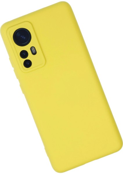 Xiaomi Mi 12 Kılıf Nano Içi Kadife Silikon - Sarı Drstr fiyatları
