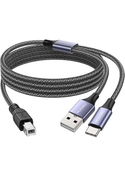 Type-C 2 In 1 Yazıcı Kablosu