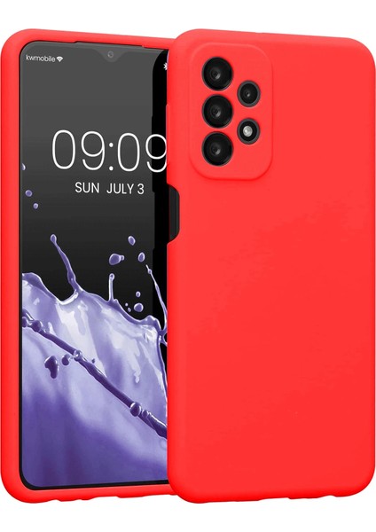 Samsung Galaxy A23 4g Kılıf First Silikon - Kırmızı Drstr