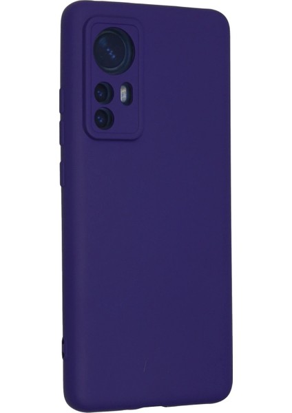 Xiaomi Mi 12 Kılıf Nano Içi Kadife Silikon - Mor Drstr modelleri