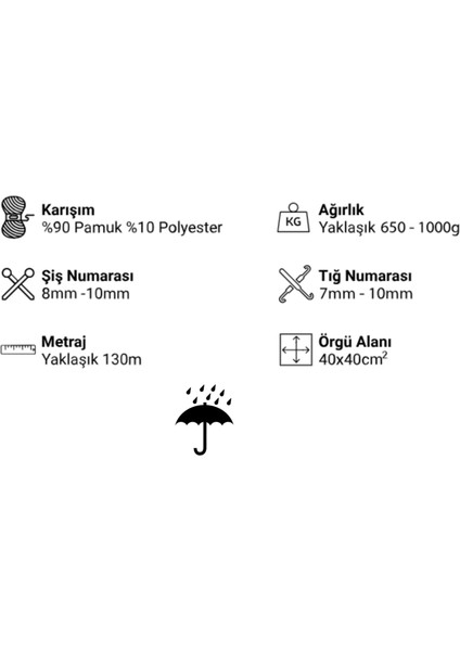 Kahverengi 003 Penye Ip Büyük Boy 650 gr 130 mt fırsatları