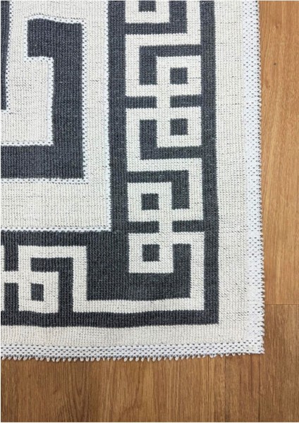 Patiska Yıkanabilir Dekoratif Labirent Desen Pamuk Bukle Kilim modelleri