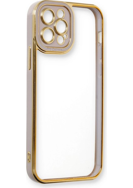Iphone 12 Pro Max Kılıf Liva Lens Silikon - Lila Drstr fırsatları