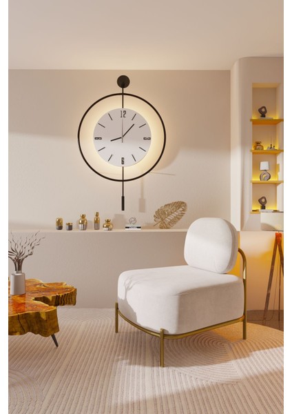 Modern LED Kristal Metal Duvar Saati, Siyah, 60X80 Cm, 3 Pil ile Çalışır indirimleri