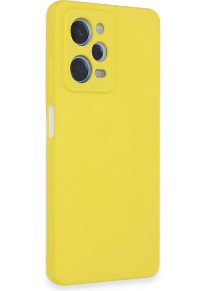 Xiaomi Redmi Note 12 Pro 5g Kılıf Nano Içi Kadife Silikon - Sarı Drstr