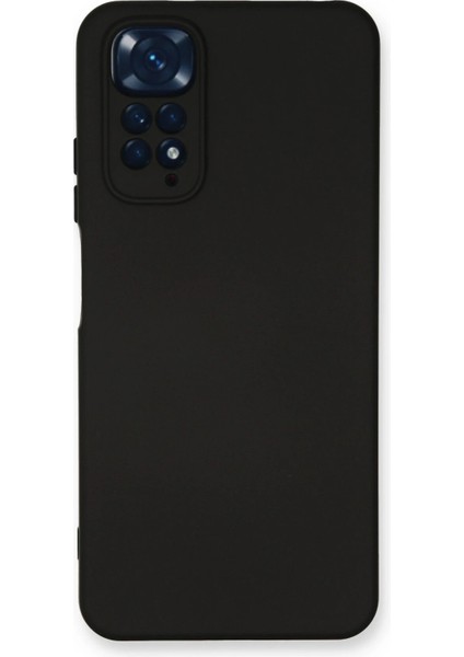 Xiaomi Redmi Note 11 Kılıf Nano Içi Kadife Silikon - Siyah Drstr