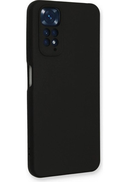 Xiaomi Redmi Note 11 Kılıf Nano Içi Kadife Silikon - Siyah Drstr