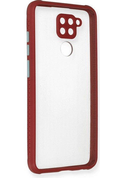 Xiaomi Redmi Note 9 Kılıf Miami Şeffaf Silikon - Fuşya Drstr