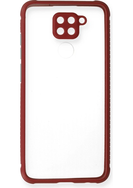 Xiaomi Redmi Note 9 Kılıf Miami Şeffaf Silikon - Fuşya Drstr
