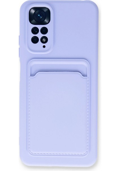 Xiaomi Redmi Note 11S Kılıf Kelvin Kartvizitli Silikon - Lila Drstr