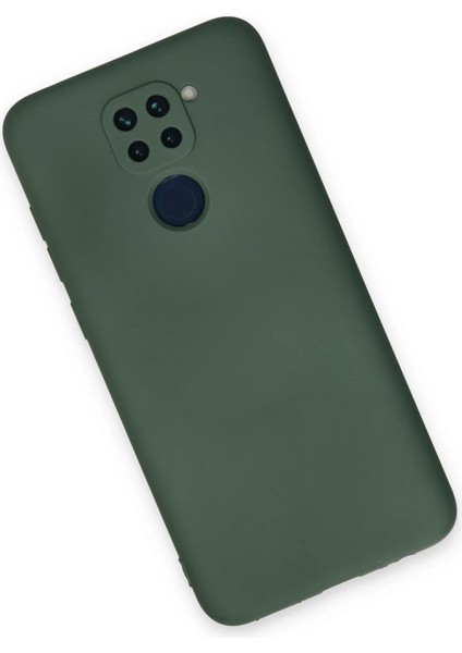 Xiaomi Redmi Note 9 Kılıf Nano Içi Kadife Silikon - Koyu Yeşil Drstr