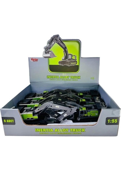 Nessiworld SZT-8887 Sürtmrli Metal Inşaat Aracı Ekskavatör 1 55 modelleri