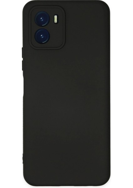 Vivo Y15S Kılıf Nano Içi Kadife Silikon - Siyah Drstr