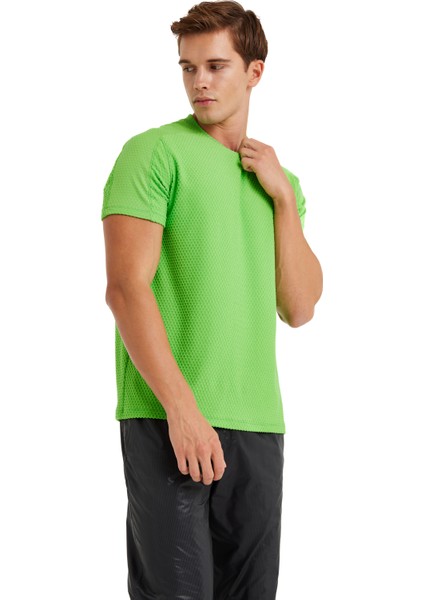Erkek Spor Tişört 70564 - Yeşil