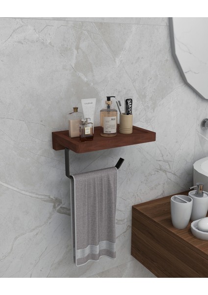 Masif Raflı Metal Askılık Havluluk– Çok Amaçlı Duvar Organizeri fiyatları