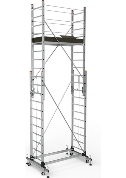 Xxx Aluminyum Mega Tp Platform Iskele 7511-M (2X11) (2X11) Tekerlekli 544X185X75 cm