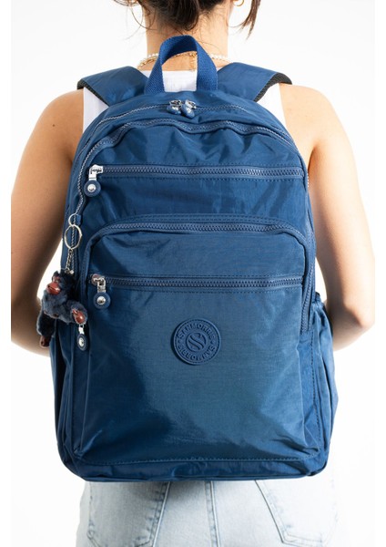 Sanmorris Unisex Suya Dayanıklı Kumaş Laptop Bölmeli Büyük Boy Okul ve Seyahat Sırt Çantası modelleri