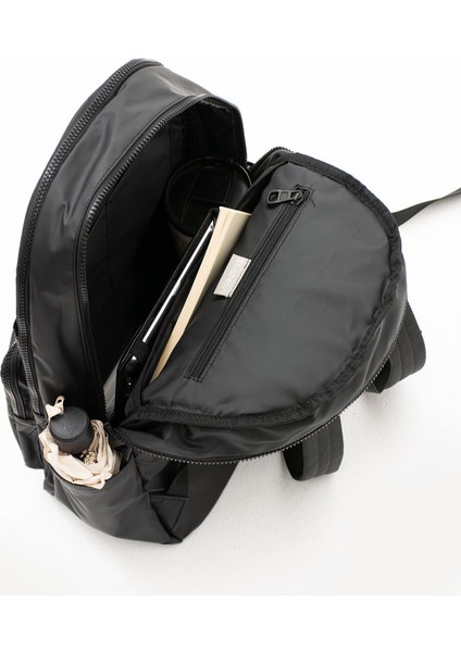 Sanmorris Erkek Laptop Bölmeli Suya Dayanıklı Krinkıl Kumaş Fonksiyonel Sırt Çantası