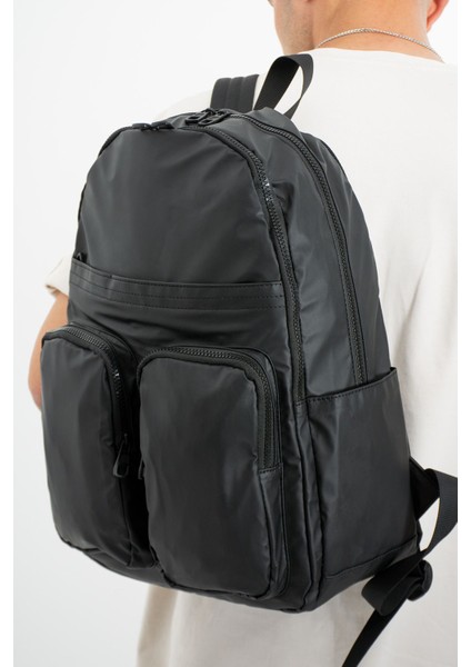 Sanmorris Erkek Laptop Bölmeli Suya Dayanıklı Krinkıl Kumaş Fonksiyonel Sırt Çantası modelleri