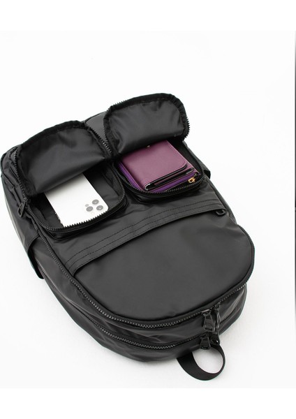 Sanmorris Erkek Laptop Bölmeli Suya Dayanıklı Krinkıl Kumaş Fonksiyonel Sırt Çantası fırsatları