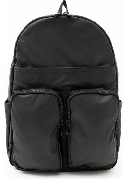 Sanmorris Erkek Laptop Bölmeli Suya Dayanıklı Krinkıl Kumaş Fonksiyonel Sırt Çantası