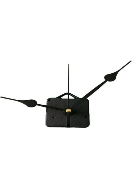 Sessiz Duvar Saati Mekanizması, 22 mm Uzun Şaft, Askılı, Beyaz, 1 Adet