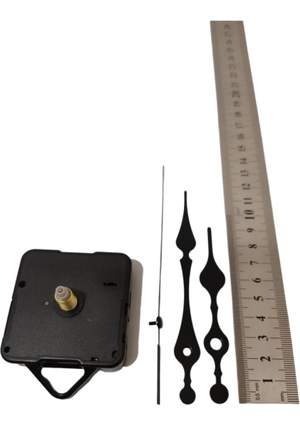 Beyaz Saat Mekanizması Seti, 18 Mm, Akrep, Yelkovan, Saniye, Askılı, Quartz