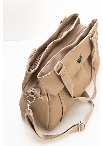 Sanmorris Kadın Saten Kumaş 5 Bölmeli Ayarlanabilir Çapraz Askılı El ve Omuz Çantası 1416 indirimleri