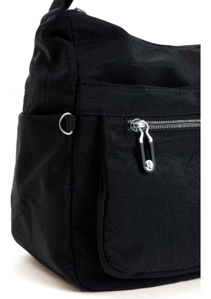 Sanmorris Kadın Çok Gözlü Suya Dayanıklı Paraşüt Kumaş Ayarlanabilir Çapraz Askılı Omuz Çantası 4008