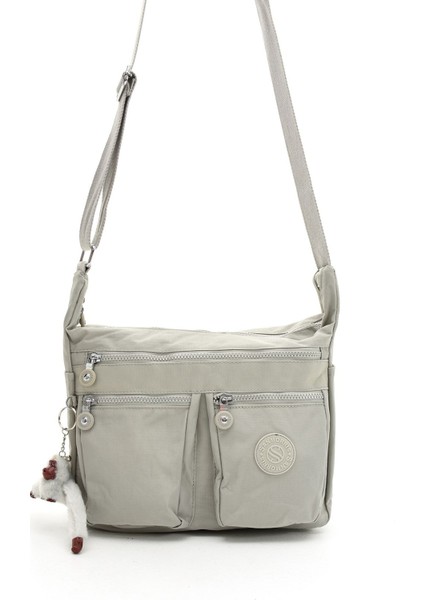 Sanmorris Kadın Büyük Boy Bölmeli Suya Dayanıklı Paraşüt Kumaş Omuz Çantası