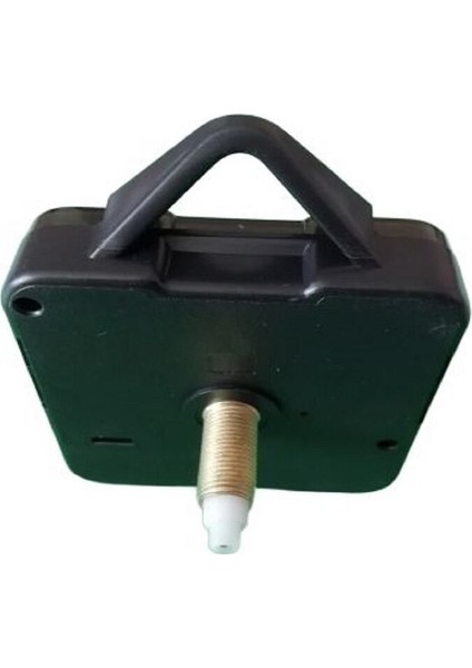 Sessiz Duvar Saati Mekanizması, 22 mm Uzun Şaft, Askılı, Beyaz, 1 Adet