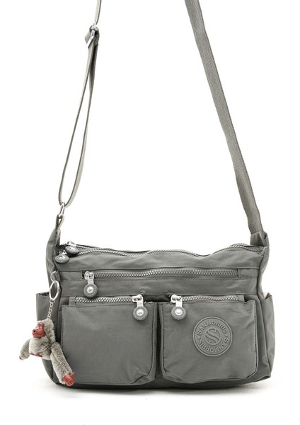 Sanmorris Kadın Orta Boy Bölmeli Suya Dayanıklı Krinkıl Kumaş Çapraz Askılı Omuz Çantası 3044 modelleri