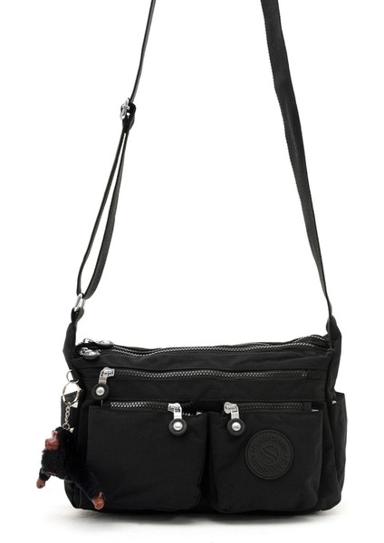 Sanmorris Kadın Orta Boy Bölmeli Suya Dayanıklı Krinkıl Kumaş Çapraz Askılı Omuz Çantası 3044 modelleri