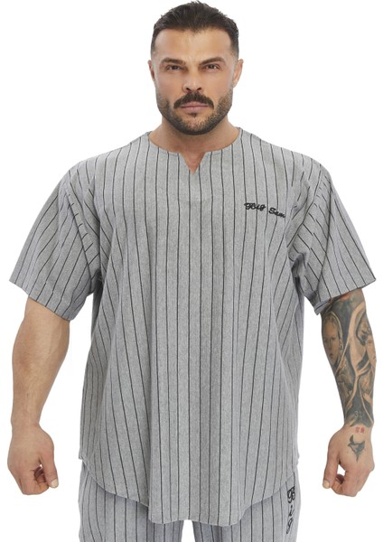 Oversize Spor T-Shirt Pamuk Rag Top Big Sam 3374