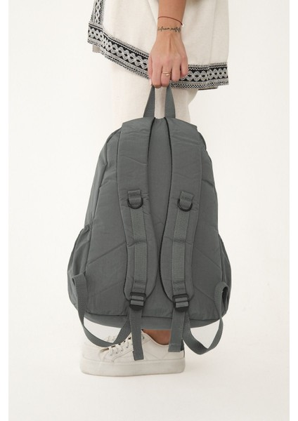 Sanmorris Unisex Suya Dayanıklı Krinkıl Kumaş Çok Gözlü Laptop Okul ve Sırt Çantası fiyatları