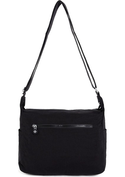 Sanmorris Kadın Suya Dayanıklı Paraşüt Kumaş Çok Gözlü Ayarlanabilir Çapraz Askılı Omuz Çantası 3054