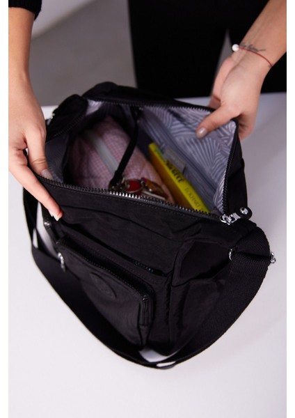 Sanmorris Kadın Suya Dayanıklı Paraşüt Kumaş Çok Gözlü Ayarlanabilir Çapraz Askılı Omuz Çantası 3054 fiyatları