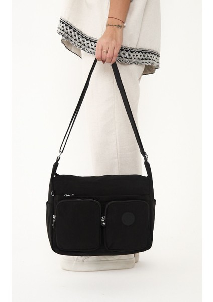 Sanmorris Kadın Suya Dayanıklı Paraşüt Kumaş Çok Gözlü Ayarlanabilir Çapraz Askılı Omuz Çantası 3054 fırsatları