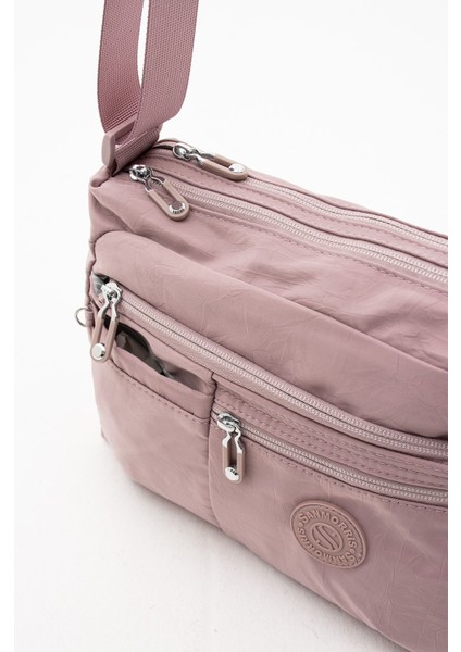 Sanmorris Kadın Çok Gözlü Suya Dayanıklı Krinkıl Kumaş Ayarlanabilir Çapraz Askılı Omuz Çantası 4006 modelleri