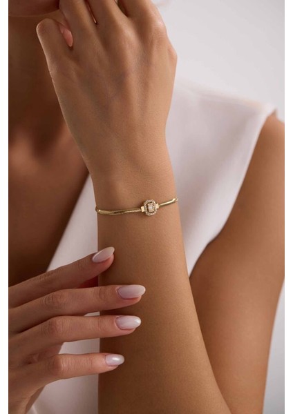 Balık Sırtı Parçalı Baget Bileklik 17+3 cm