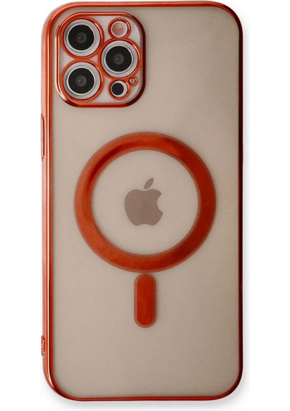 Iphone 12 Pro Kılıf Magneticsafe Lazer Silikon - Kırmızı Drstr modelleri